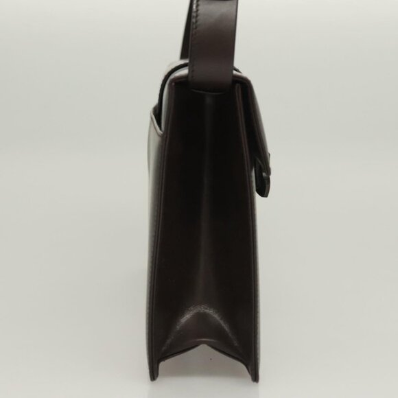 Salvatore Ferragamo Shoulder Bag Leather Brown Auth 133389 - Picture 5 of 16